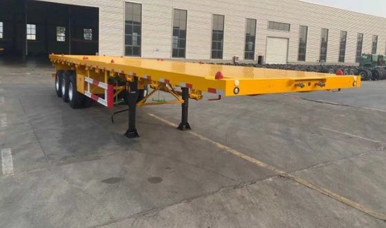 2軸 3軸 4軸 20' 40' 45' トラックタイヤ用コンテナフラットベッド半トレーラー 12R225