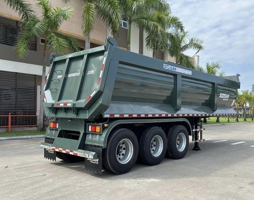 トラックトレーラー 3/4 アクセル 60-100 トン 重荷着陸車 28t のダンプトレーラー