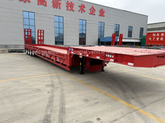 直行4軸16輪低床半トレーラー 最大30TON/60TON/80TON/100TONのペイロード