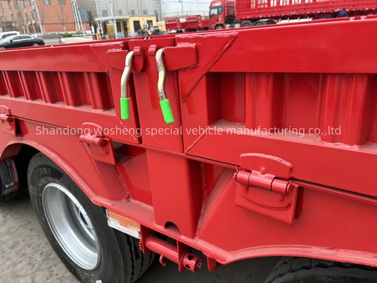 直行4軸16輪低床半トレーラー 最大30TON/60TON/80TON/100TONのペイロード
