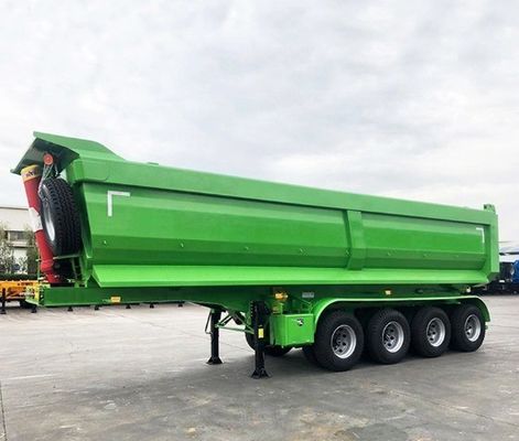 45Cbm 60Tn ダンプトラック トレーラー 砂石穀物輸送用のバックダンプトレーラー