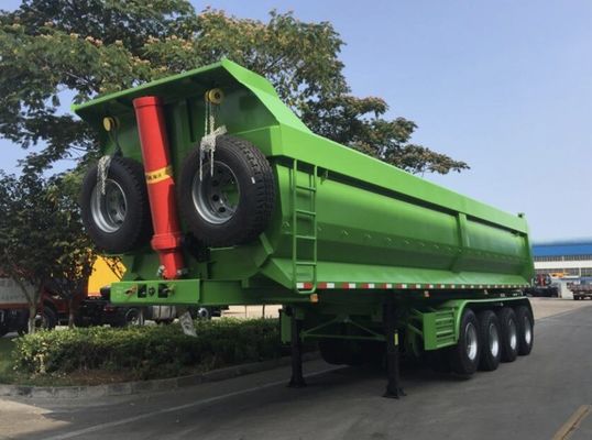 45Cbm 60Tn ダンプトラック トレーラー 砂石穀物輸送用のバックダンプトレーラー