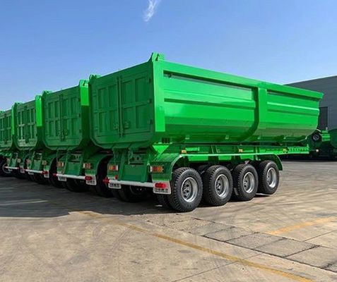 45Cbm 60Tn ダンプトラック トレーラー 砂石穀物輸送用のバックダンプトレーラー