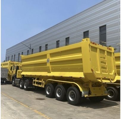 Q345B / T700 砂石輸送用鋼筋本線水力後部ダンプ半トレーラー