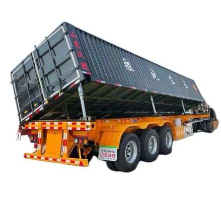 重荷用三軸横傾斜トレーラー,水力式リフトと横傾斜機能