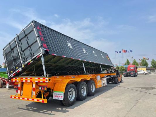 重荷用三軸横傾斜トレーラー,水力式リフトと横傾斜機能