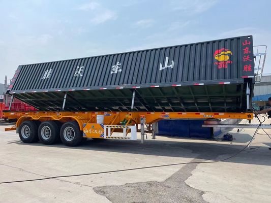 重荷用三軸横傾斜トレーラー,水力式リフトと横傾斜機能