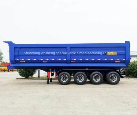 鉄鋼輸送用 28t 重荷着陸車型U型 水力式 後部ダンプ半トレーラー