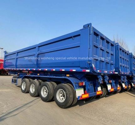 鉄鋼輸送用 28t 重荷着陸車型U型 水力式 後部ダンプ半トレーラー