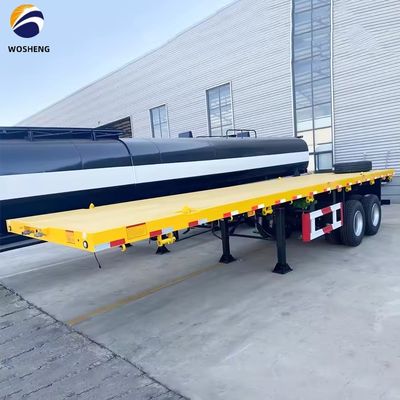 安定したコンテナ輸送のための平面式半トレーラー3軸4軸20FT40FT
