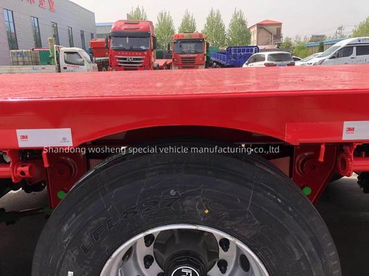 トラックトレーラー 3軸 平床半トレーラー 12.00R22.5 タイヤと高い負荷容量