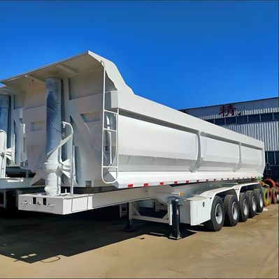 Wosheng 30~80トンの後部ダンプ半トレーラー 最大重荷30000kg U型設計