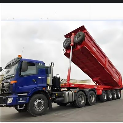 Wosheng 30~80トンの後部ダンプ半トレーラー 最大重荷30000kg U型設計