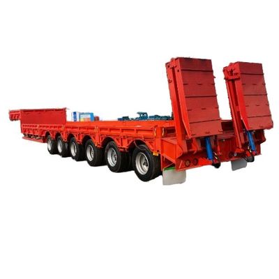 カスタマイズされた色 3軸低負荷トレーラー 重用グースネック低床半トレーラー