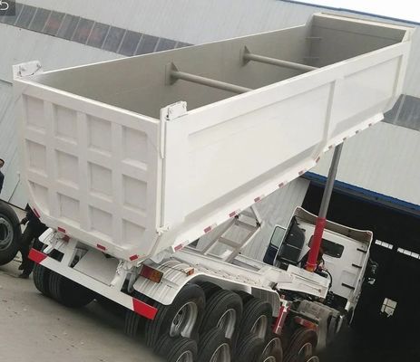 最大重荷 40立方メートルのターパートレーラー トラック 28トンの着陸車輪付きのターパートレーラー