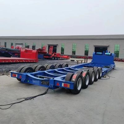 Wosheng 4軸 低床コンテナ シャーシ 重荷機器を運ぶための半トレーラー