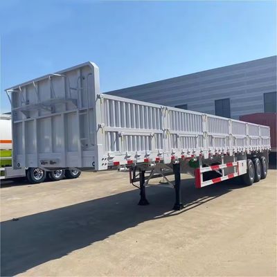 鉄鋼材料 40トンの卸荷物輸送用 三軸半トレーラー 12400X2500X3650mm