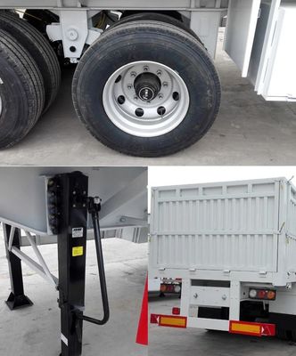 鉄鋼材料 40トンの卸荷物輸送用 三軸半トレーラー 12400X2500X3650mm