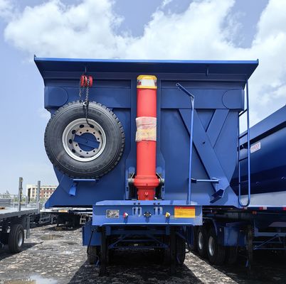 3軸タレ 重量 8.5 トン 30cbm 40-50 トン 建設用 後ろダンプ半トレーラー