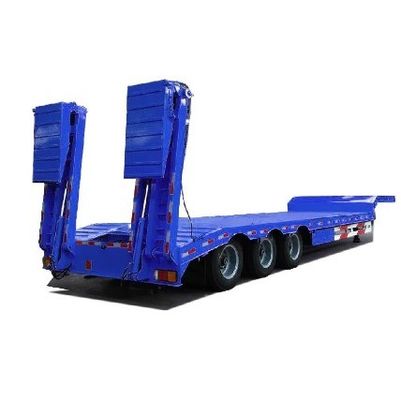 直接 60~100トンのトラック トレーラー 輸送設備 ステップドロップ 低床半トレーラー
