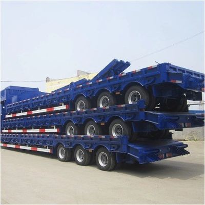 13000×3000×3300mm 優れた製造 ウォシェン 3軸 ローベッド ローボーイ トラック 半トレーラー