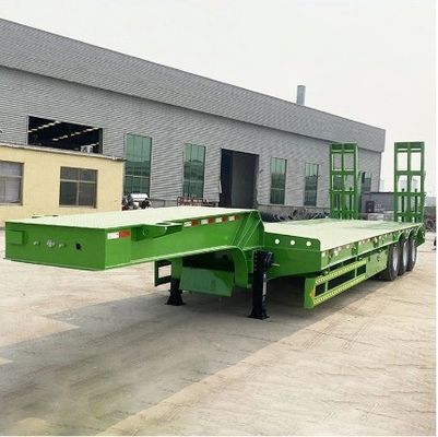 13000×3000×3300mm 優れた製造 ウォシェン 3軸 ローベッド ローボーイ トラック 半トレーラー