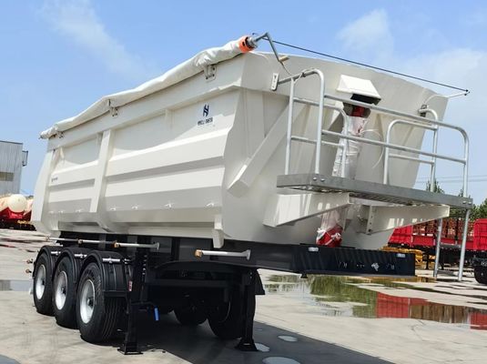 パーソナライズされた3軸ハイドロリックバックダンプセミトレーラー 28t重用着陸車