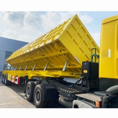 13T 3 アクセル ウォシェン ライトタイプ 砂石砂輸送用のサイドウォールダンプセミトレーラー