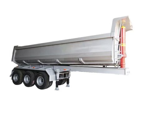 設計 30-100 トン U 型 後部ダンプ半トレーラー 最大重荷 30000 kg 鋼