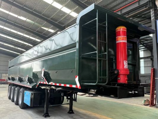 客の要求 4 軸 U型端傾斜式半トレーラー
