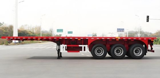 アフリカ市場における可変30~80トンのコンテナトレーラー トラックフラットベッドセミトレーラー