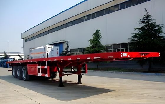 アフリカ市場における可変30~80トンのコンテナトレーラー トラックフラットベッドセミトレーラー