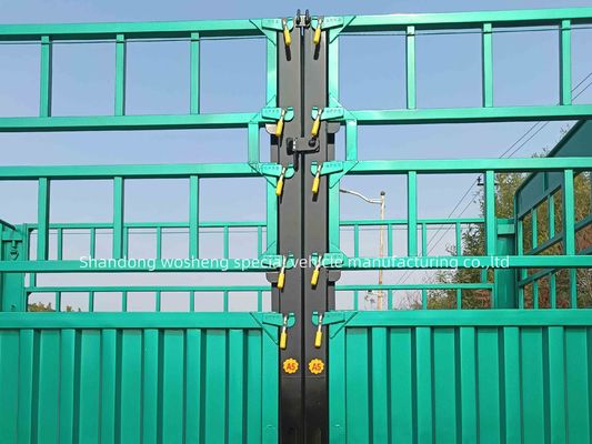 Q345B 主梁 3/4 軸 7.5 トン 12.4m サイドフェンス トラックのカスタマイズのための半トレーラー