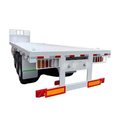 最良の 20FT 40FT コンテナ・シャシー 28t 重荷着陸機付き平床半トレーラー