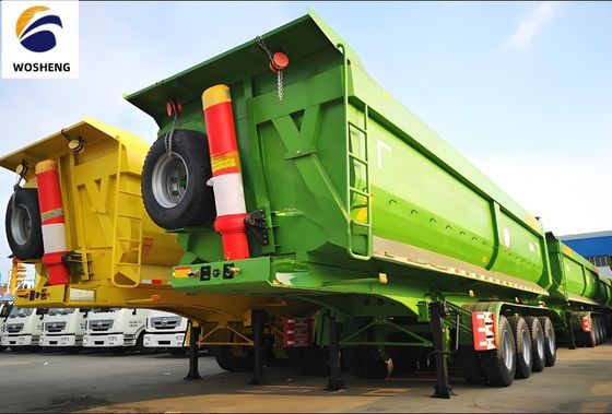 最大重荷 30000 kg 半トレーラー 後部ダンプトラック トレーラー あなたの要求のために