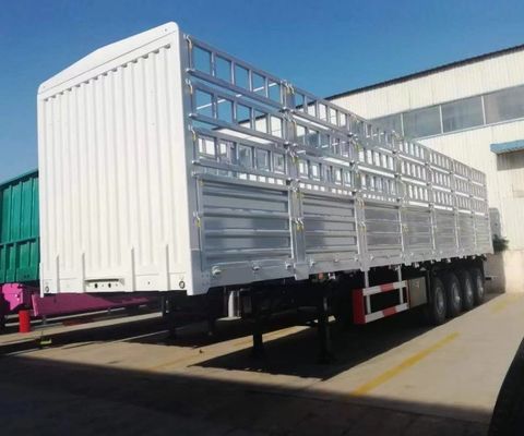 トラックトレーラー 3軸4軸 フェンス貨物トレーラー 重荷着陸車 28t