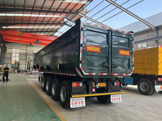 40-100 トン U 型 重荷輸送用 液体式 後部ダンプ 半トレーラー