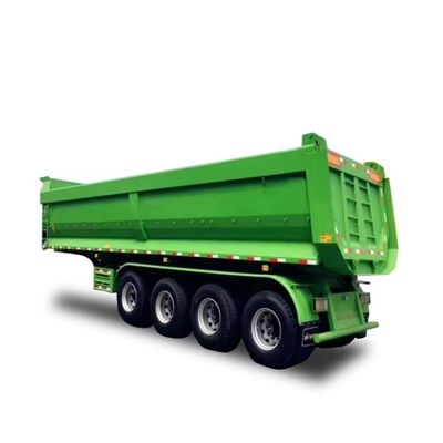 炭鉱石の建設材料のための28t重用葉のスプリング着陸車半トレーラー