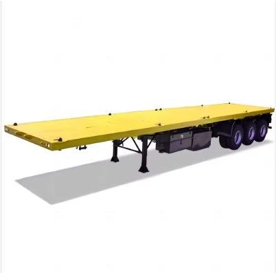 12400×2610×1550mm 7トン タレ 重量50トン 利用荷重 20/40フィート フラットベッドセミトレーラー