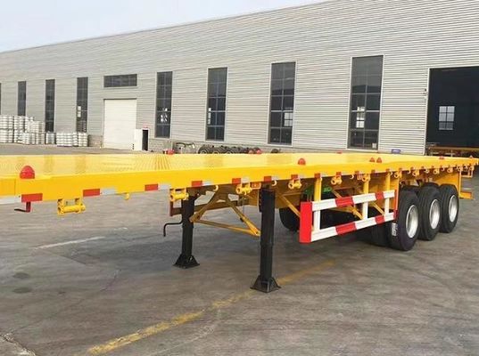 多機能3軸12輪平床コンテナトレーラー 最大重荷30000kg