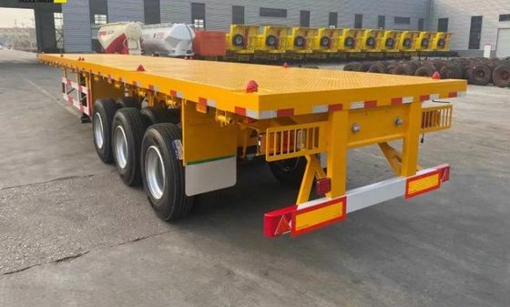 多機能3軸12輪平床コンテナトレーラー 最大重荷30000kg