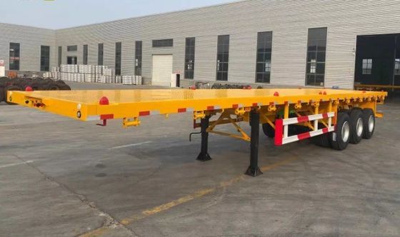 多機能3軸12輪平床コンテナトレーラー 最大重荷30000kg