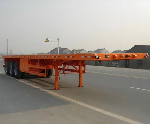 よい3軸 30-120tons コンテナ コンテナ輸送のためのフラットベッドトラックトレーラー