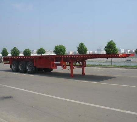 よい3軸 30-120tons コンテナ コンテナ輸送のためのフラットベッドトラックトレーラー