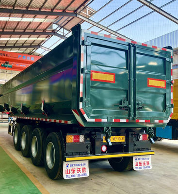 40 キュービック U 形 エンド 卸荷 水力式 傾斜式 後部 ダンプ トラック トラック用 半トレーラー