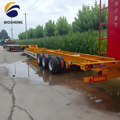 客の要求 2 軸のシャーシ 40FT/45FT 骨格半トレーラー 重荷着陸装置