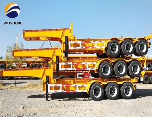 客の要求 2 軸のシャーシ 40FT/45FT 骨格半トレーラー 重荷着陸装置