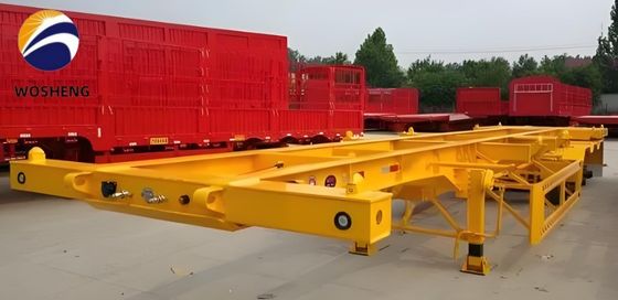 客の要求 2 軸のシャーシ 40FT/45FT 骨格半トレーラー 重荷着陸装置