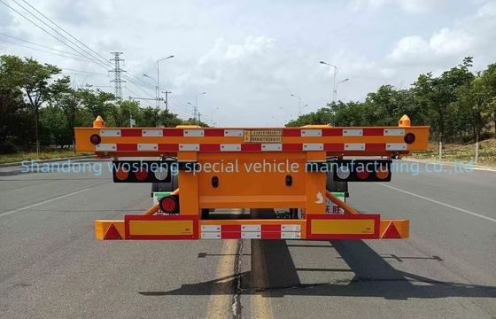 20FT 40FT 重3軸鋼車体 機械式懸垂付き半トレーラー