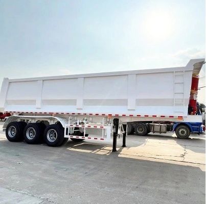 40-80トン 3-5軸 トラック用 液圧式 後ろ端 傾斜式 ダンプ 半トレーラー
